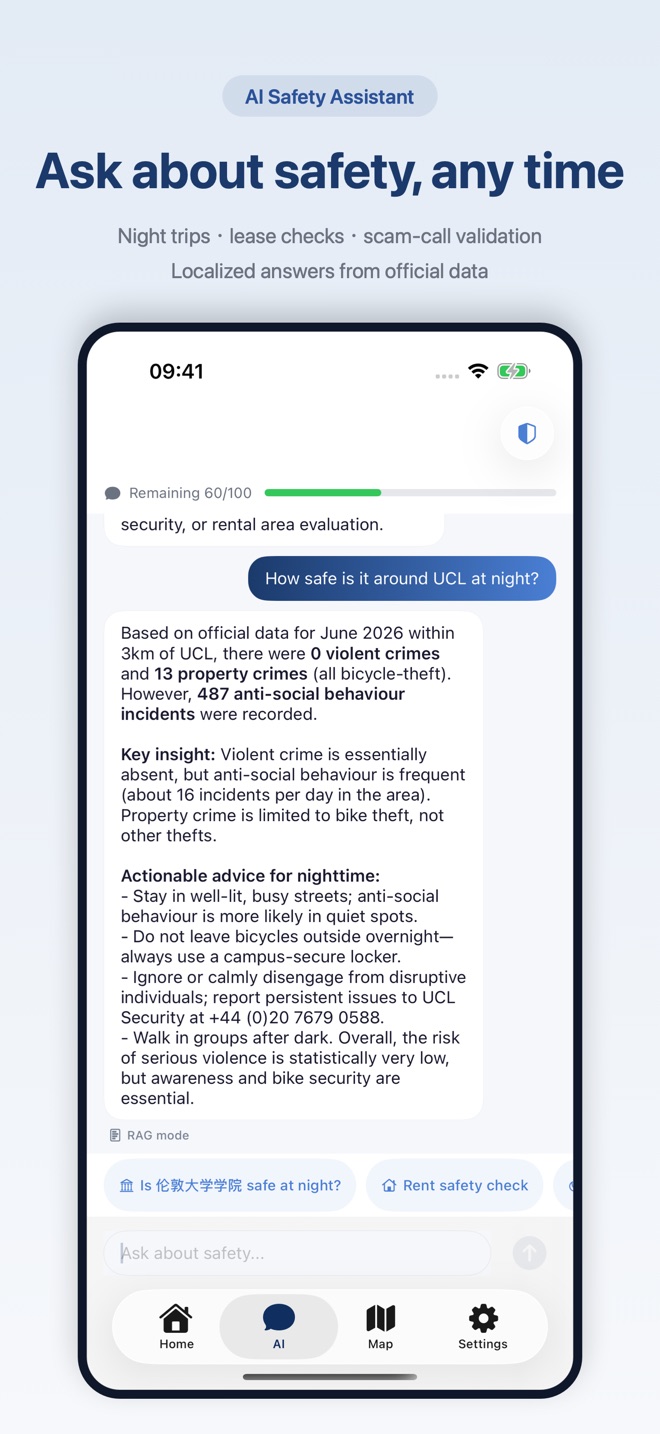 AI safety assistant chat